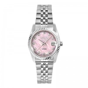Bonia BNB10550-3377 Silver Pink SAPPHIRE Lady