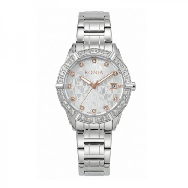 Bonia BNB10651-2313S Silver White New Bonia BNB10651-2313S Silver White New