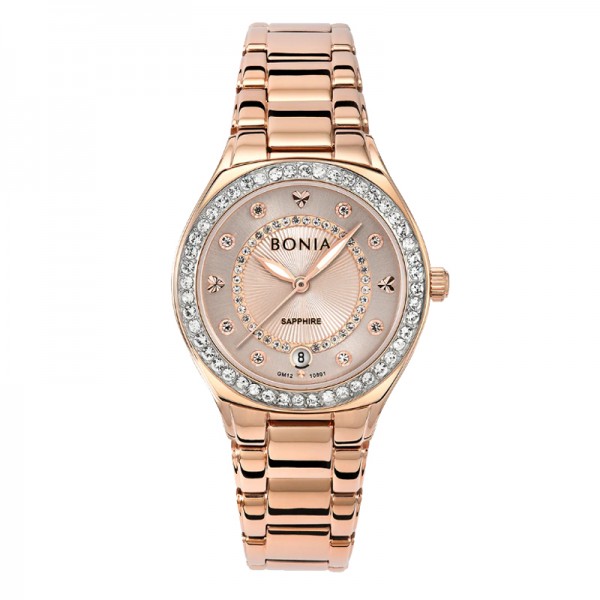 Bonia BNB10801-2577S Sapphire Full Rosegold