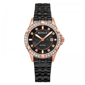 Bonia BNB10804-2037S Elegance Rosegold Black