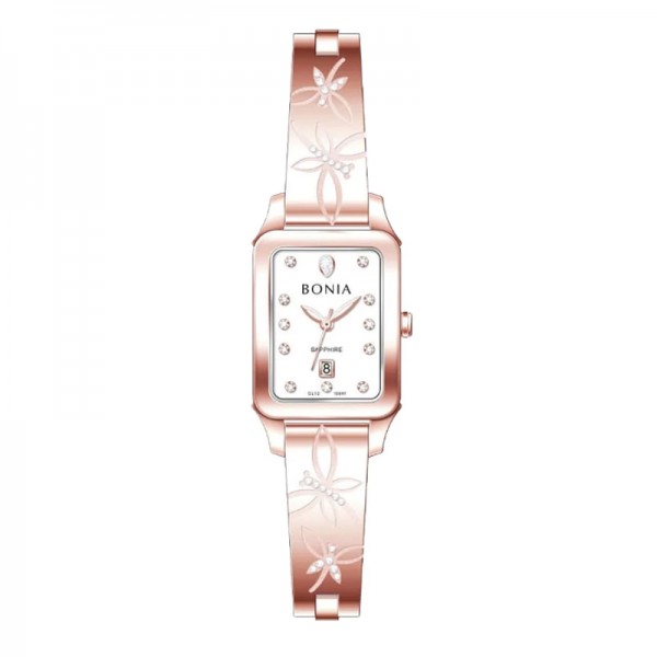 Bonia B10841-2517 Rosegold White Lady Sapphire