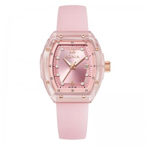 Bonia BNB10881-2977 Pink Rubber