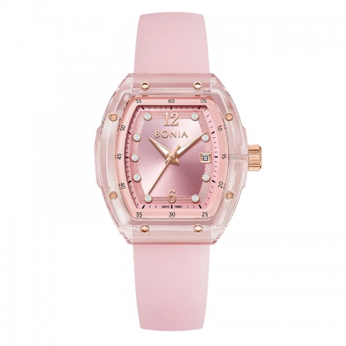 Bonia BNB10881-2977 Pink Rubber