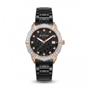 Bonia BNR10988-2037S Rosegold Black