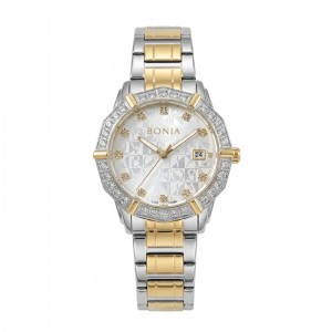 Bonia BNR10988-2117S Silver Gold Steel