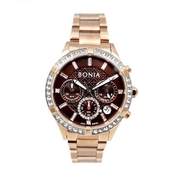 Bonia BR194-2547S Rosegold Brown Chronograph