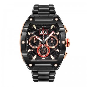 Charles Jourdan CJ1120-1032C Black Rosegold Ultra Chronograph
