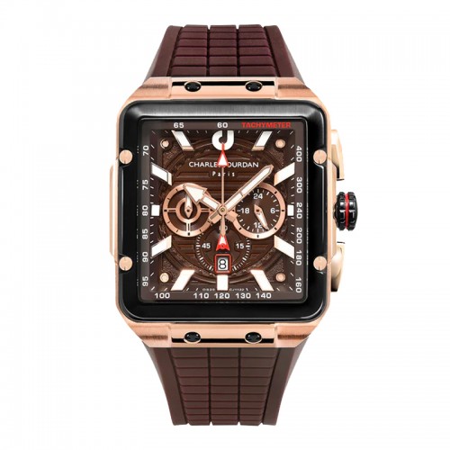 Charles Jourdan CJ1122-1042c Ludis Square Man Rosegold Brown
