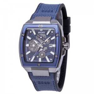  Ducati DTWGB0000703 Blue Canvas Rubber Strap