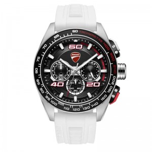  Ducati DTWGO0001702 Silver White Rubber