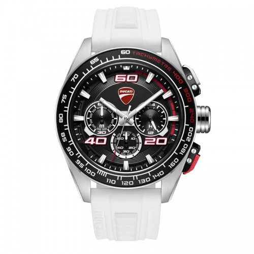  Ducati DTWGO0001702 Silver White Rubber