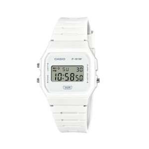 Casio F-91WB-7ADF White Rubber