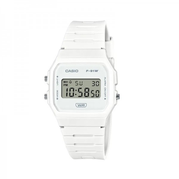 Casio F-91WB-7ADF White Rubber