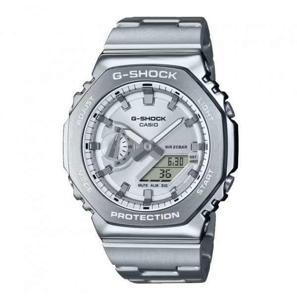 Casio Gshock GM-2110D-7ADR G-Steel CasiOak Silver