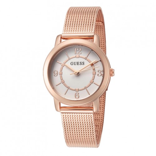 Guess GW0666L3 Melody Mesh Strap Rosegold White