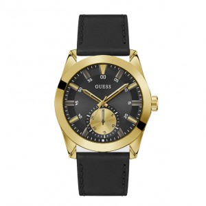 Guess GW0793G2 Gold Black Leather Greyson Guess GW0793G2 Gold Black Leather Greyson
