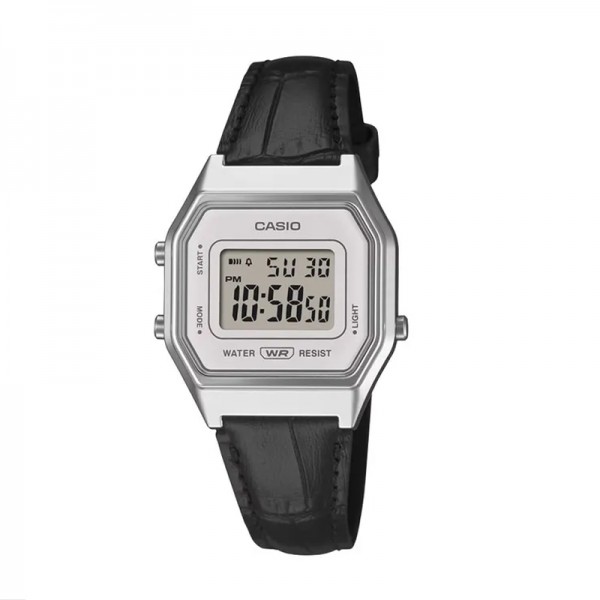 Casio General LA680WEL-1DF Black Leather