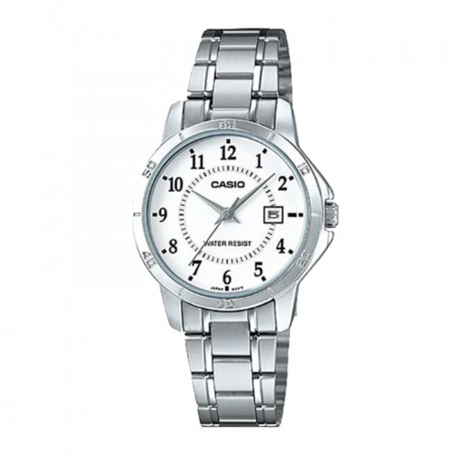 Casio LTP-V004D-7BUDF Silver White Steel