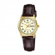 Casio LTP-V006GL-9BUDF Gold Brown Leather