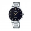 Casio LTP-VT01D-1BUDF Silver Black Lady