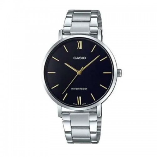 Casio LTP-VT01D-1BUDF Silver Black Lady