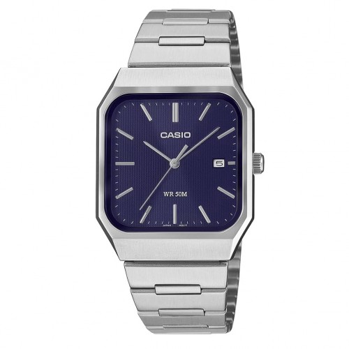 Casio MTP-B185D-2A1VDF Silver Blue Steel