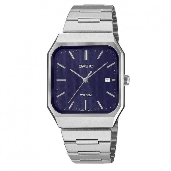 Casio MTP-B185D-2A1VDF Silver Blue Steel