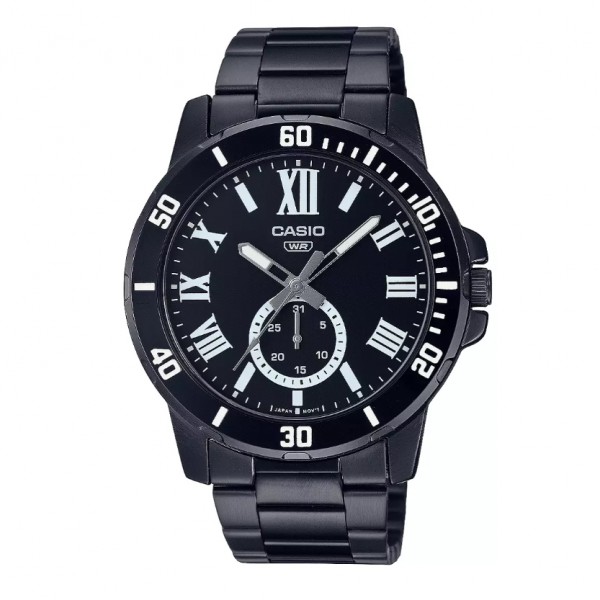 Casio MTP-VD200B-1BUDF Full Black Steel