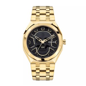 Police PEWJG2110703 Gold Skeleton Skull Steel