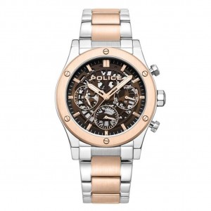Police PEWJK0006441 Silver Rosegold Steel