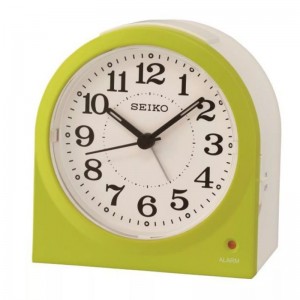 Jam Meja Weker Seiko QHE179M Beep Lumibrite Quiet Sweep Green