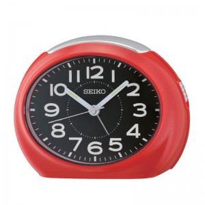 Jam Meja Weker Seiko QHE193R Beep Lumibrite Quiet Sweep Red