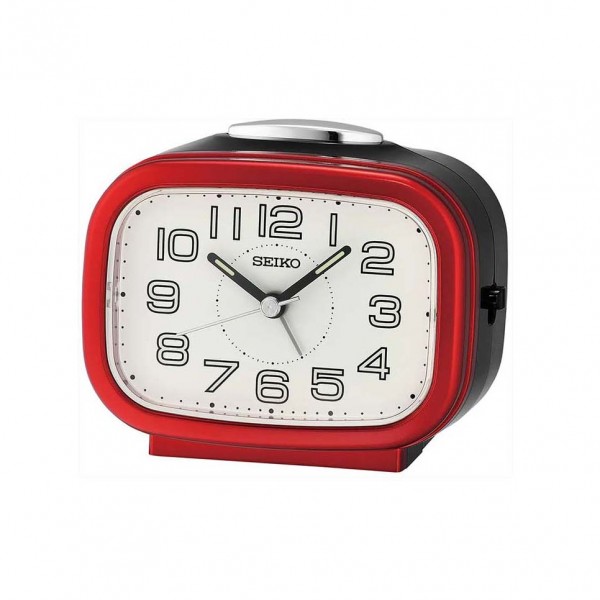 JAM MEJA WEKER SEIKO QHK060R Red