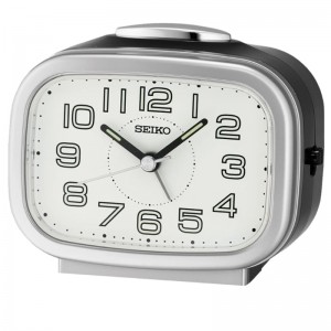 JAM MEJA WEKER SEIKO QHK060S Silver