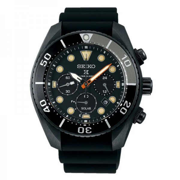 Seiko SSC761J1 Solar Chronograph Black Rubber Seiko SSC761J1 Solar Chronograph Black Rubber
