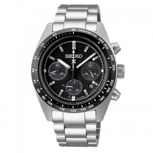 Seiko SSC819P1 Prospex Speedtimer Solar Chronograph Black Dial Stainless Steel Strap