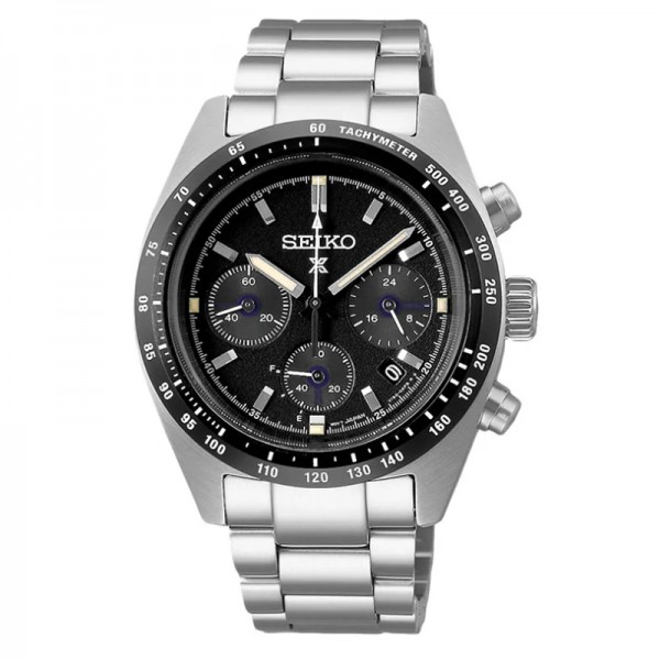 Seiko SSC819P1 Prospex Speedtimer Solar Chronograph Black Dial Stainless Steel Strap Seiko SSC819P1 Prospex Speedtimer Solar Chronograph Black Dial Stainless Steel Strap