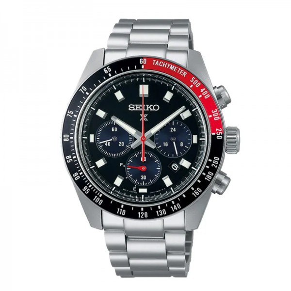 Seiko SSC915P1 Prospex Speedtimer Solar Chronograph Black Dial Stainless Steel Strap
