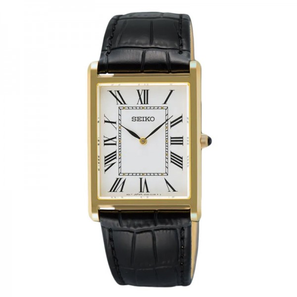 Seiko SWR104P1 Gold White Man Tank Seiko SWR104P1 Gold White Man Tank