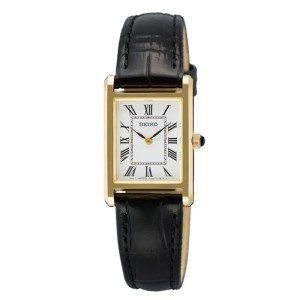 Seiko SWR108P1 Gold White Lady Tank