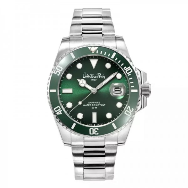 Valentino Rudy VR137-1396 Silver Green Sapphire Valentino Rudy VR137-1396 Silver Green Sapphire