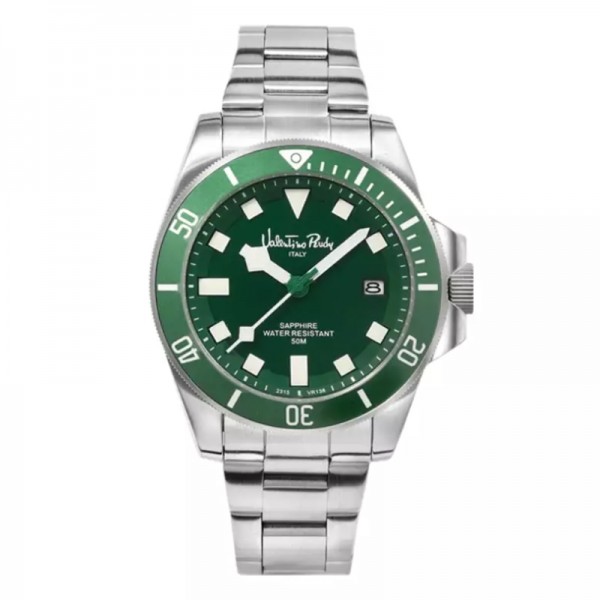 Valentino Rudy VR138-1399 Silver Green Sapphire Valentino Rudy VR138-1399 Silver Green Sapphire