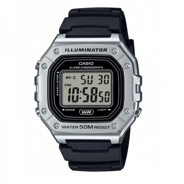 CASIO W-218HM-7AVDF Silver BLACK