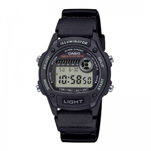 Casio W-220H-1AVDF Black Resin