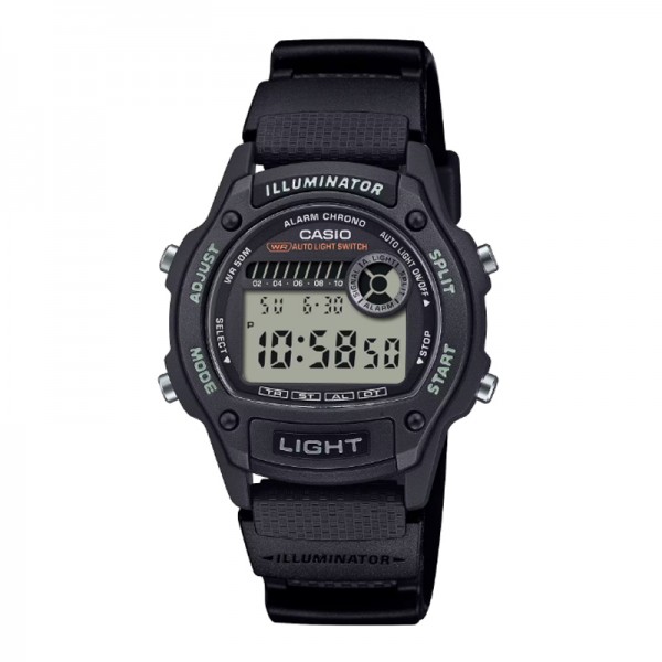 Casio W-220H-1AVDF Black Resin