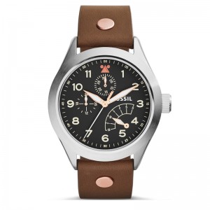 Fossil CH2939 Silver Brown