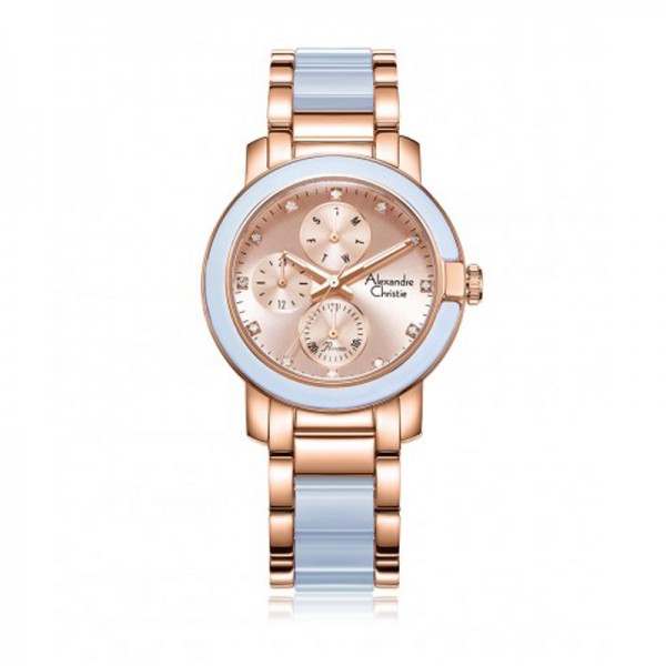 Alexandre Christie AC 2993 Rosegold Light Blue BFBRGLNLB