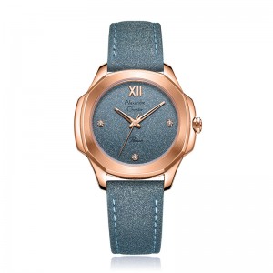 Alexandre Christie AC 2A28 Rosegold Blue Leather LHLRGBU