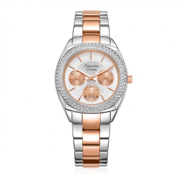 Alexandre Christie AC 2A36 Silver Rosegold White BFBTRSLRG