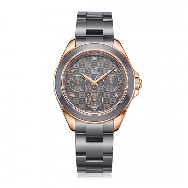 Alexandre Christie AC 2A70 Rosegold Grey Ceramic BFBRGGR